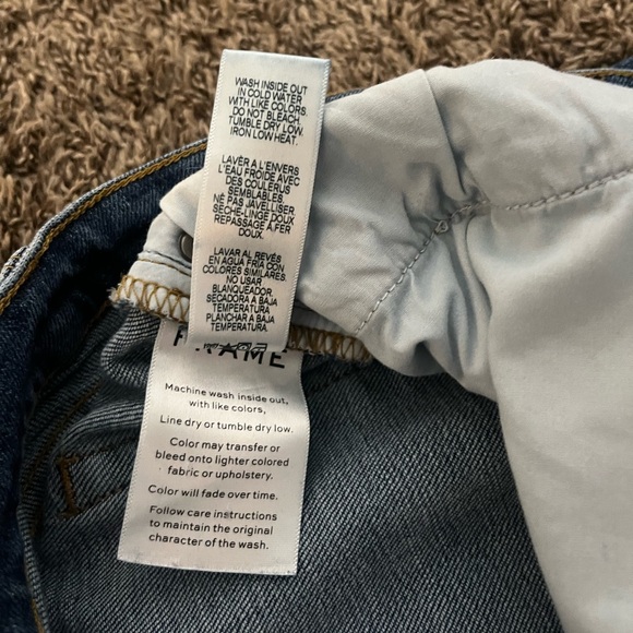 Frame Women’s L’Homme Slim 38 Jeans Denim Mom Apparel Casual Light Wash - Picture 6 of 9
